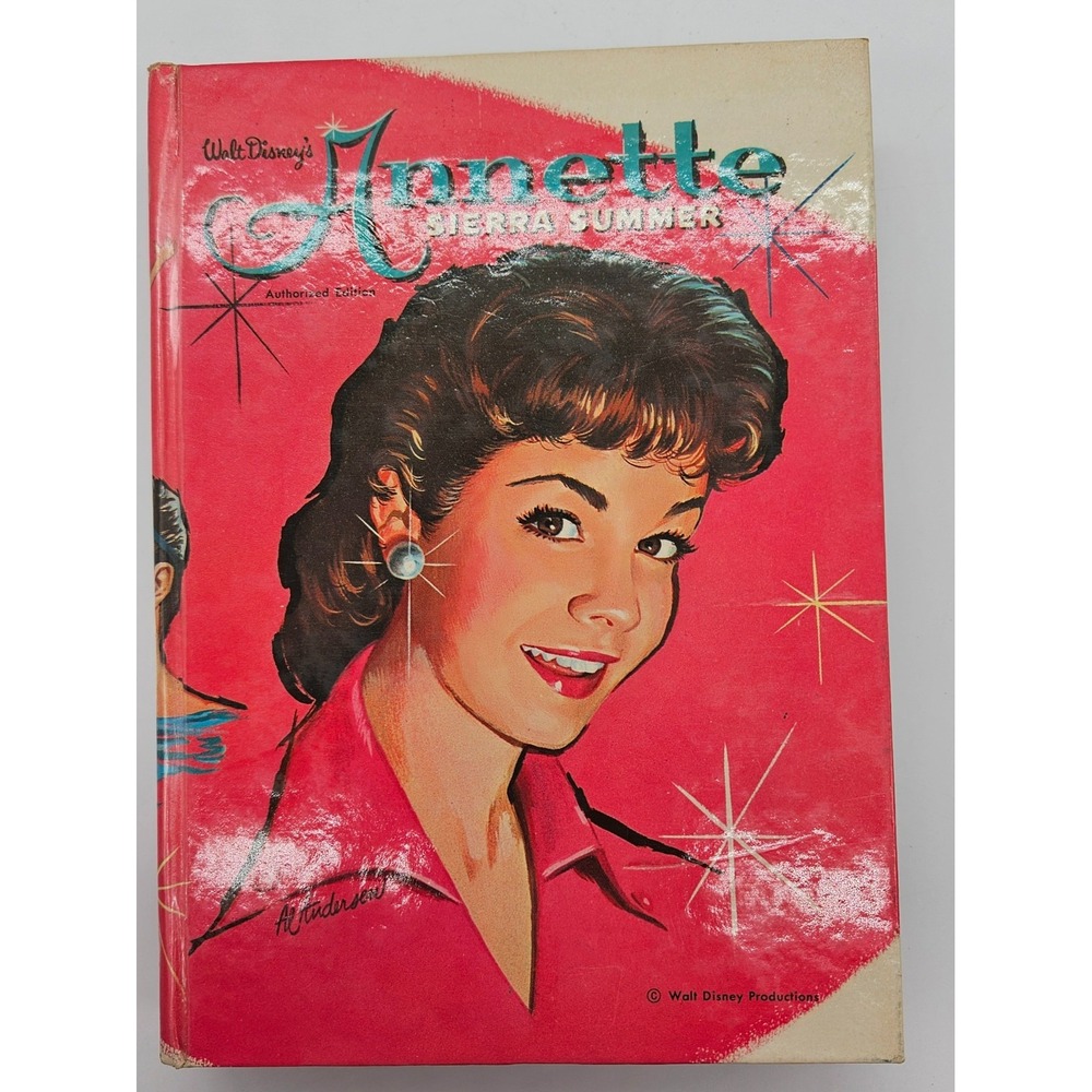 Walt Disney Annette Sierra Summer Authorized Edition Hardcover 1960 Vintage Book